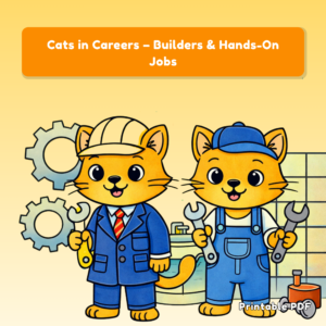 Cats in Careers – Builders & Hands-On Jobs Pack