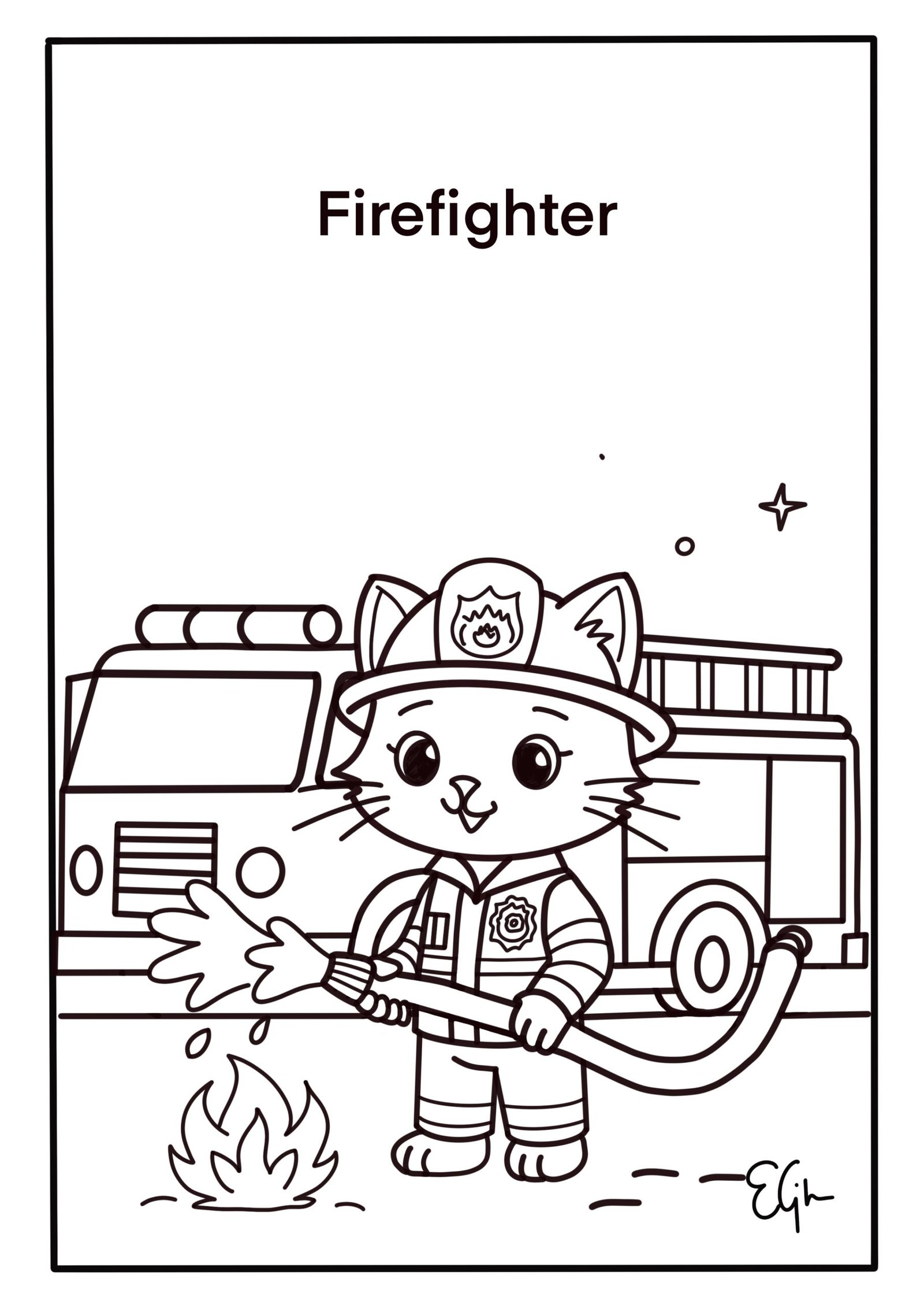 Cats in Careers – Helpers & Safety Jobs Pack - Image 3