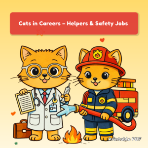 Cats in Careers – Helpers & Safety Jobs Pack