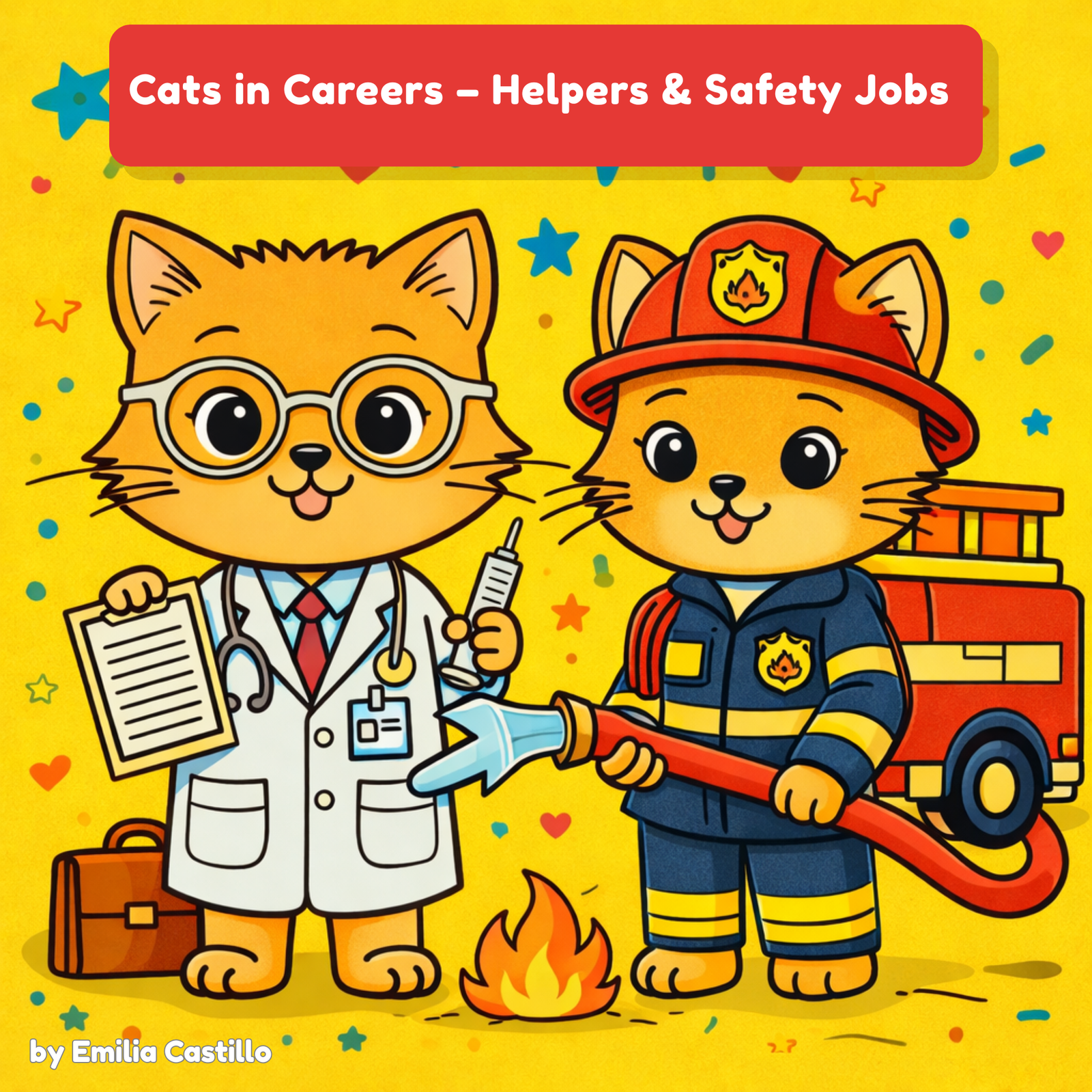 Cats in Careers – Helpers & Safety Jobs Pack