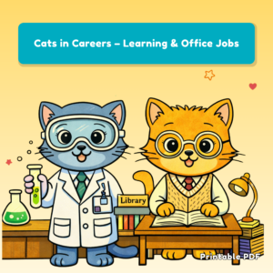 Cats in Careers – Learning & Office Jobs Pack