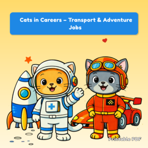 Cats in Careers – Transport & Adventure Jobs Pack